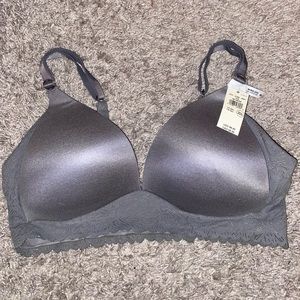 aerie Wireless Lightly Lined Bra in Gray